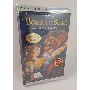 Disney Beauty and the Beast Platinum Special Edition VHS Factory Sealed